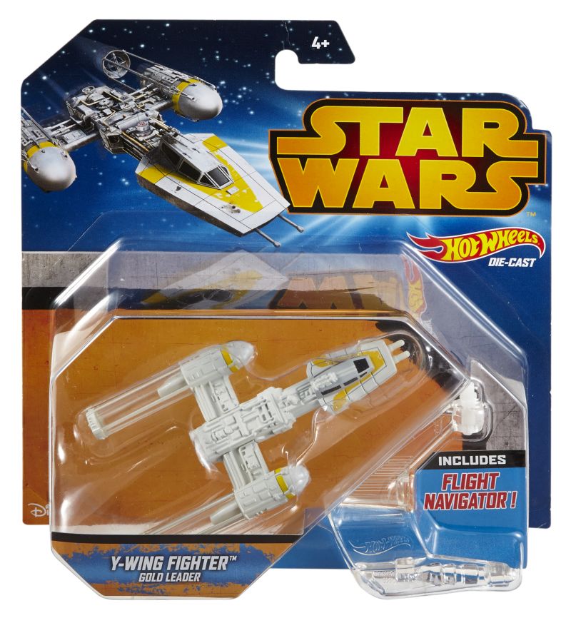 Hot Wheels Y-WING FIGHTER GOLD LEADER 2015 (CGW59)