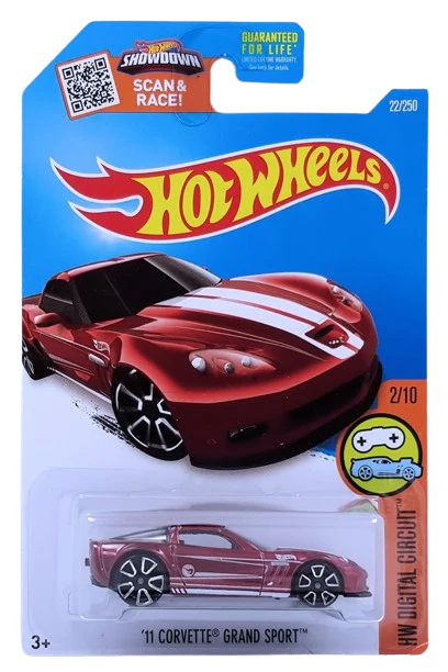 Hot Wheels '11 Corvette Grand Sport 2016 (DHP53)