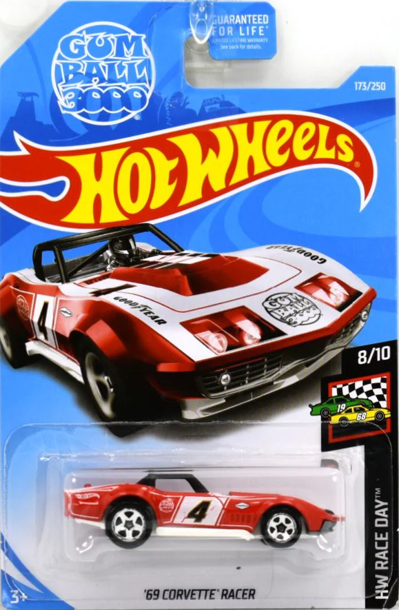 Hot Wheels '69 Corvette Racer 2019 (FYC46)