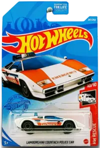 Hot Wheels LAMBORGHINI COUNTACH POLICE CAR 2021
