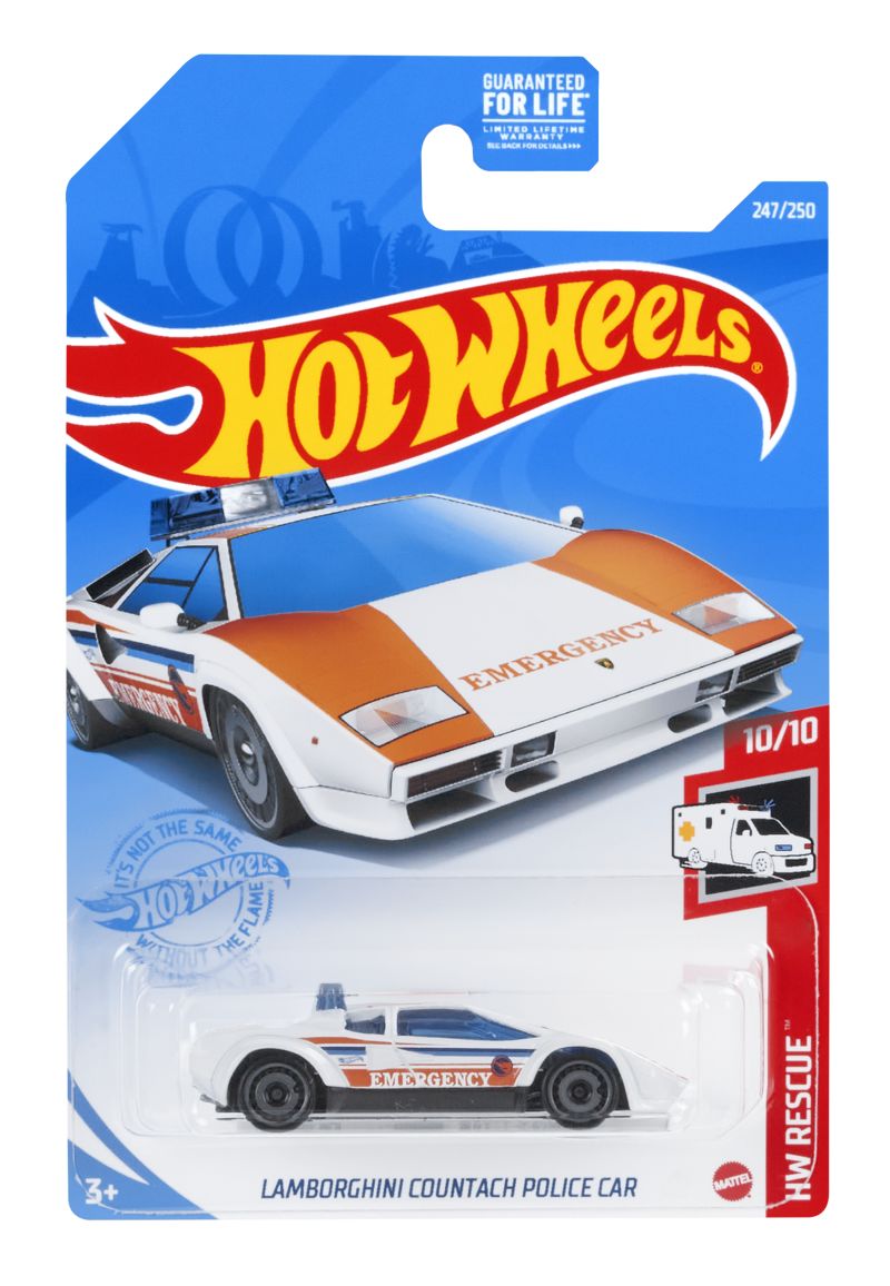 Hot Wheels LAMBORGHINI COUNTACH POLICE CAR 2021 (GTC86)