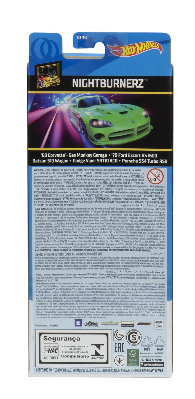 Hot Wheels Dodge Viper SRT10 ACR 2021 (GTN47)