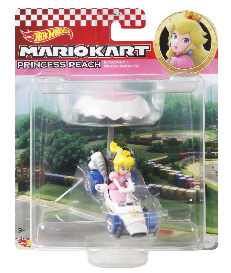 Hot Wheels PRINCESS PEACH B-DASHER + PEACH PARASOL 2021 (GVD36)