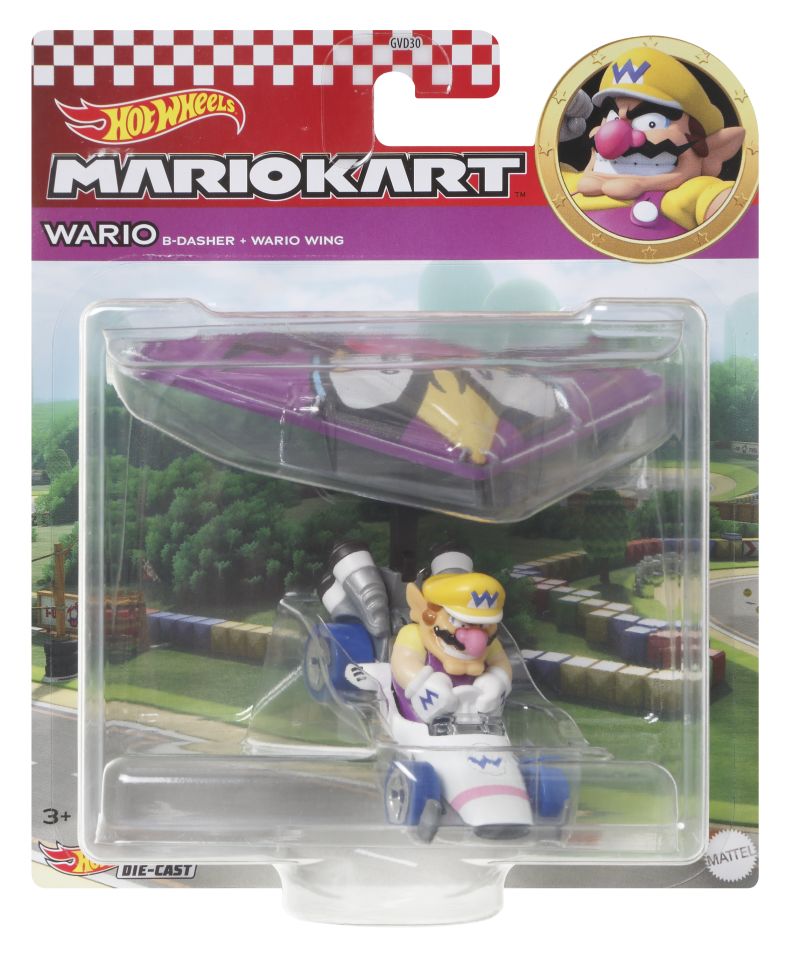 Hot Wheels WARIO B-DASHER WARIO WING 2022 (HDB42)