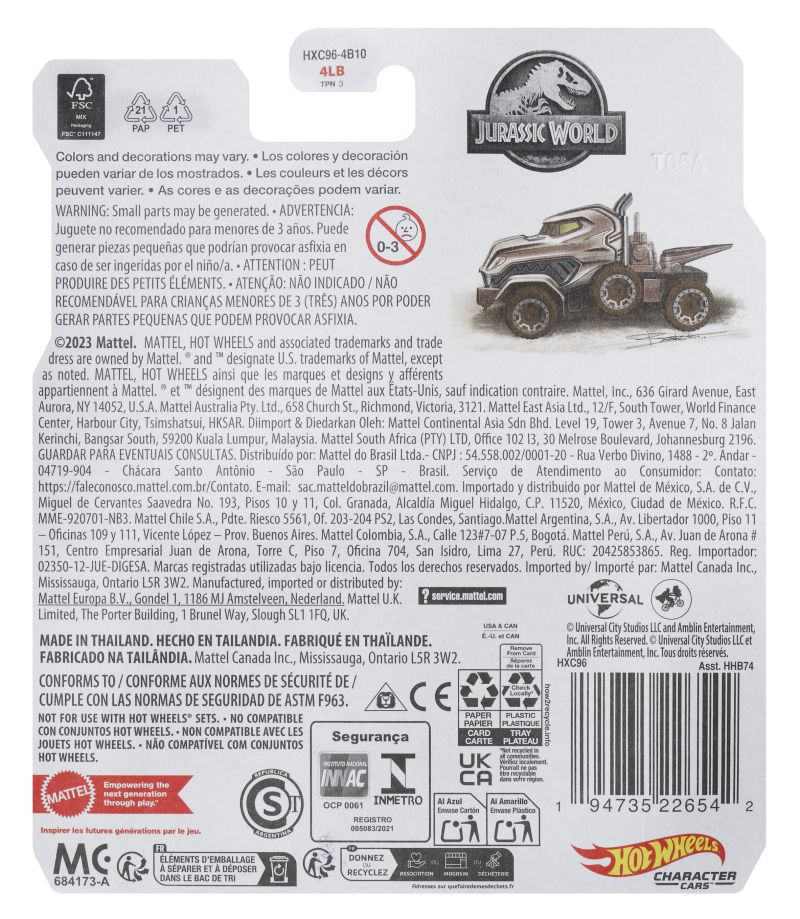 Hot Wheels Tyrannosaurus Rex 2024 (HXC96)