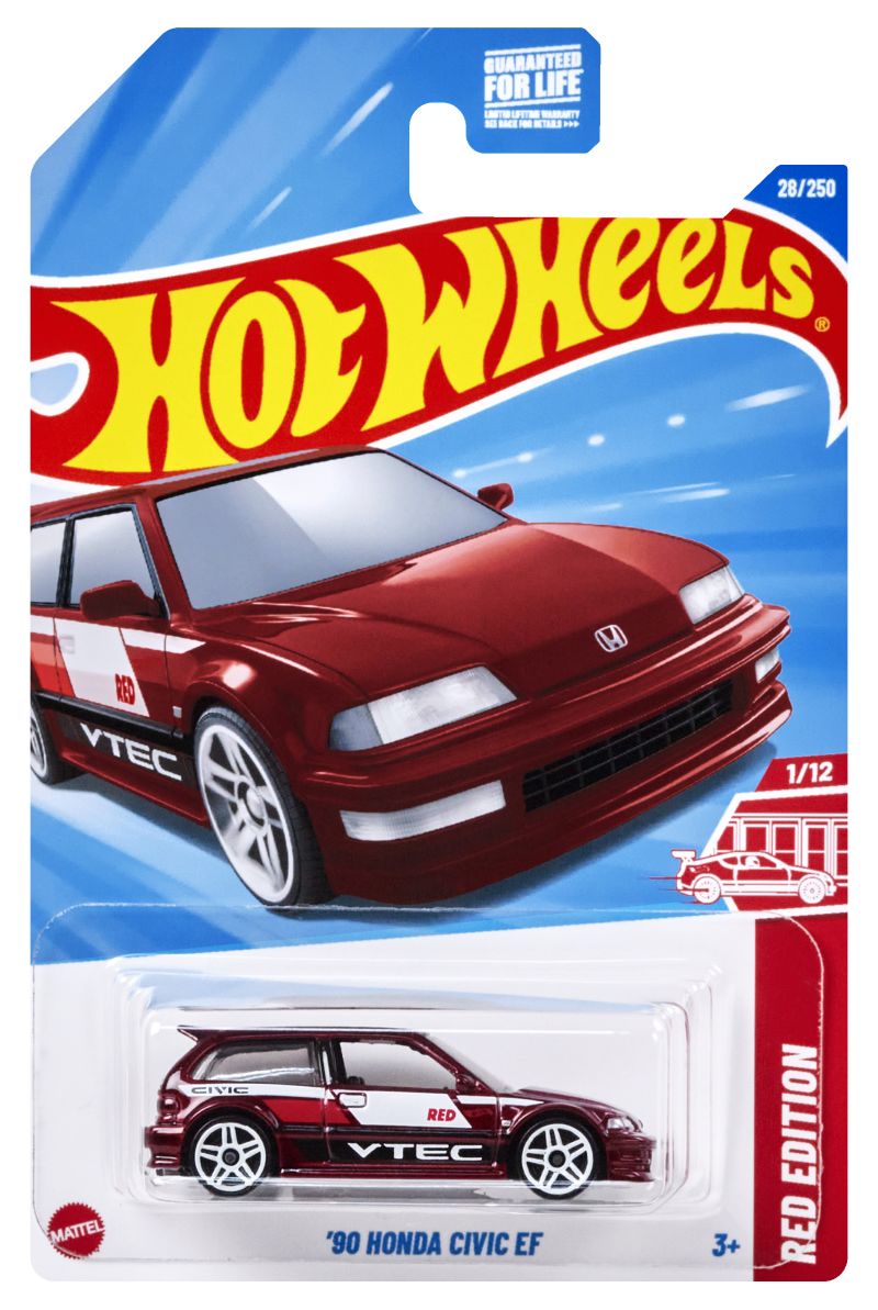 Hot Wheels ’90 HONDA CIVIC EF 2025 (HYY38)